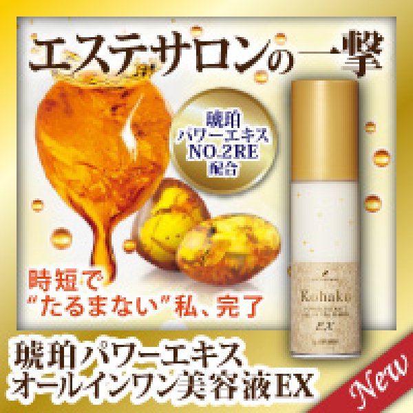 画像1: 琥珀パワーエキス オールインワン 美容液 EX 　期間限定〜5/18迄 (1)